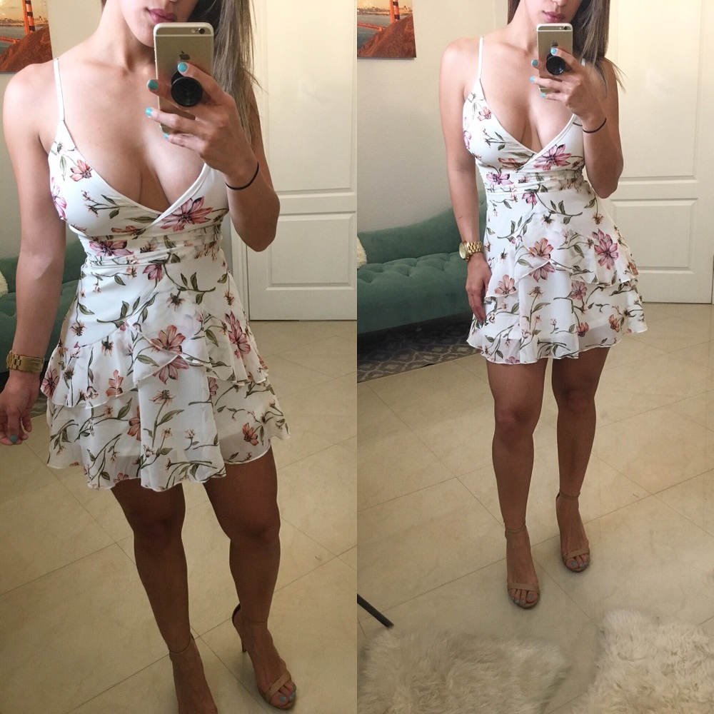 Flower print dress